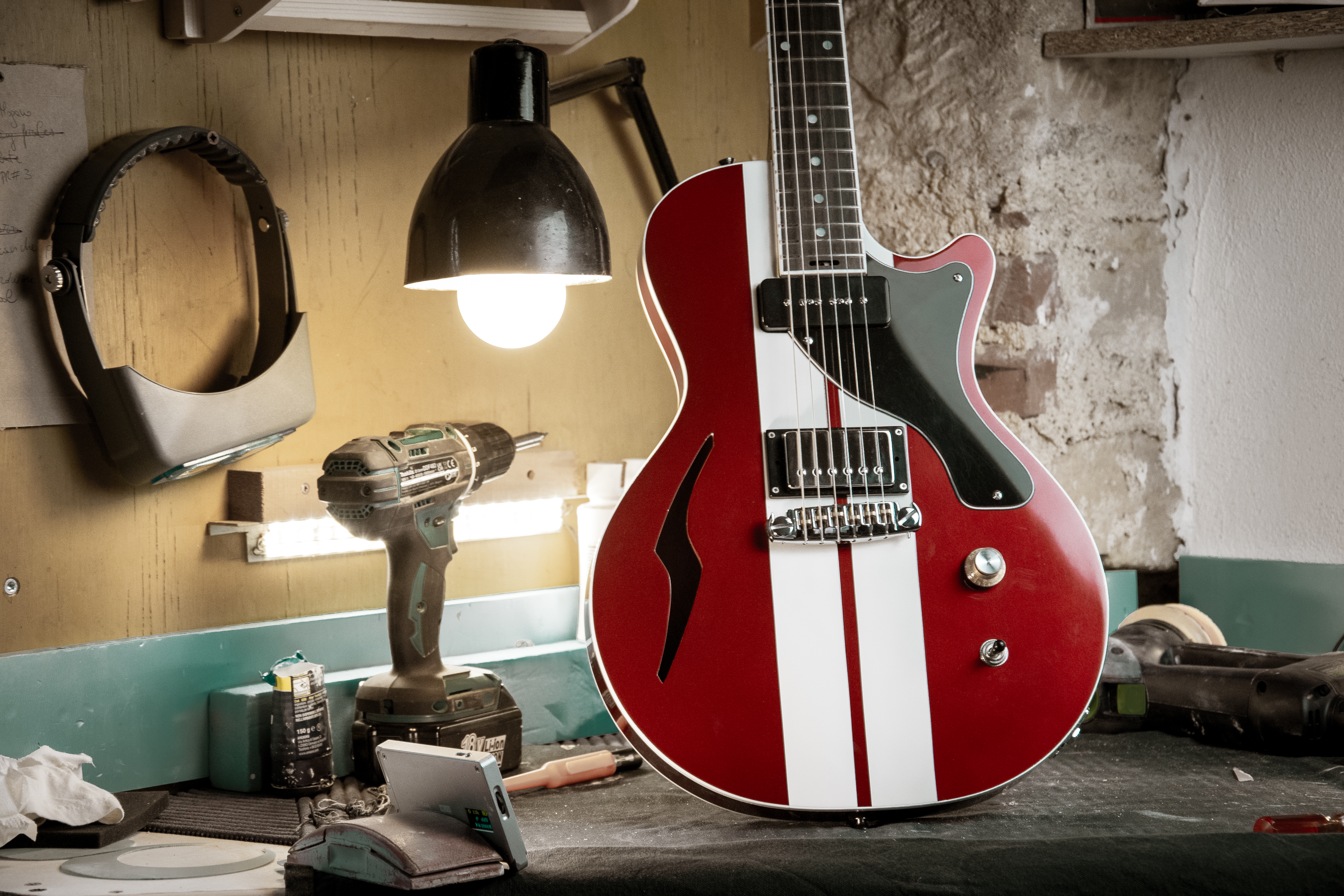 Chitarra Primo Hollow Body Nisio Red 2