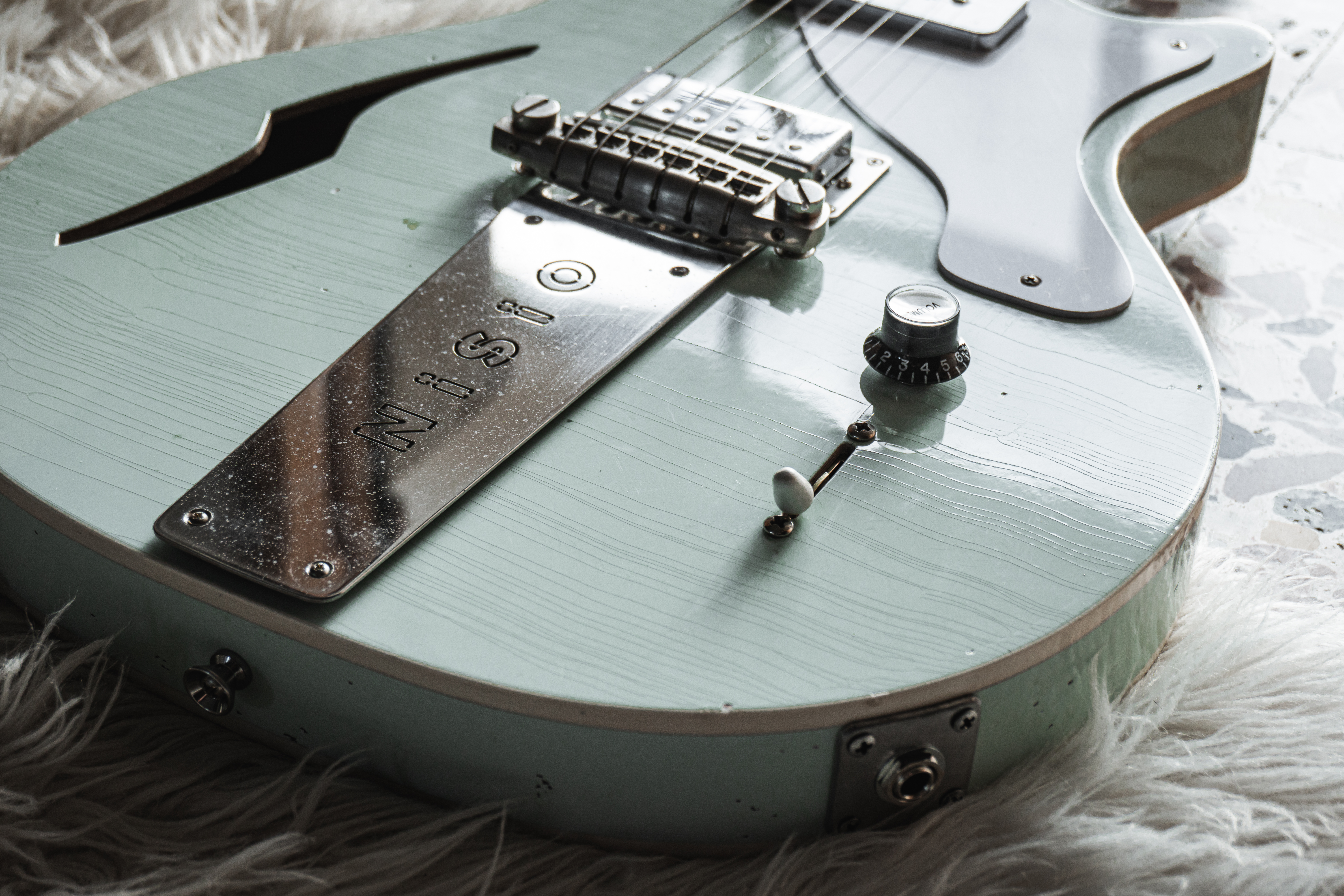 Chitarra Primo Hollow Body Nisio Sonic Blue 4